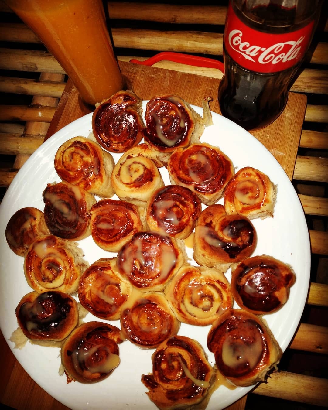 Cinnamon rolls served at Chill Spot Diani